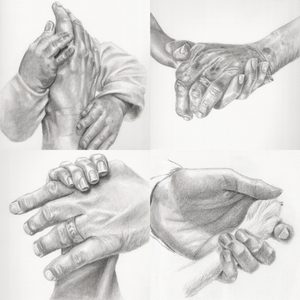 Custom Drawing of Hands